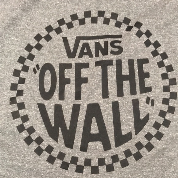 Vans NEW Gray & Black “Off the Wall” Double Sided Screen Print Tee size L - Picture 6 of 7